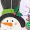 Glitzhome® 36" Christmas Snowman with Floral Wreath Porch Décor
